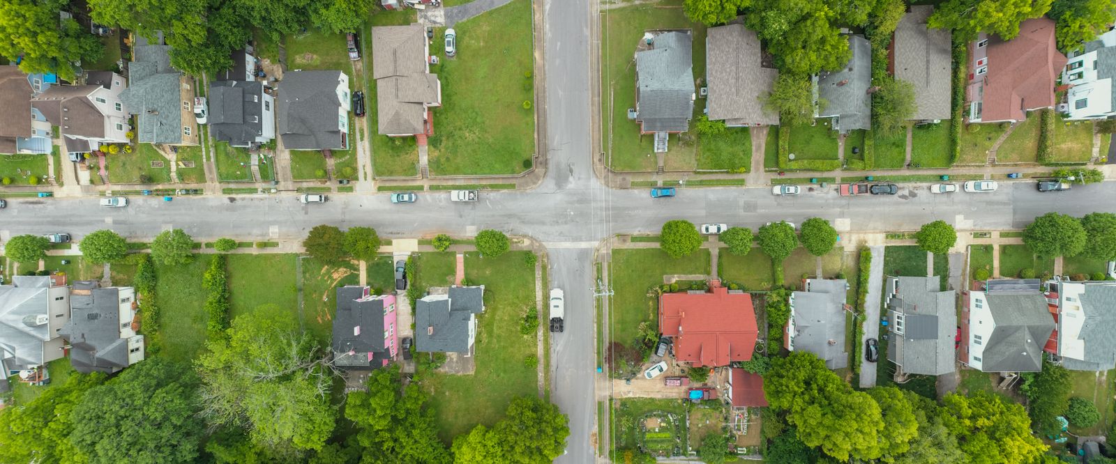 Aerial view of the Beach Boulevard area of Jacksonville